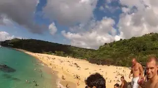 Jumping off Waimea Rock