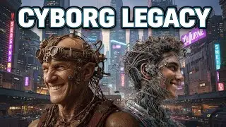 Cyborg Legacy in a City | Surreal AI Art