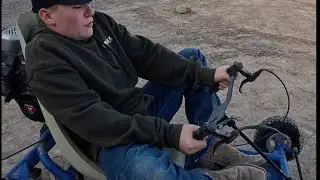 Fixing up our new go cart!!