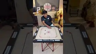 4 Difficult Coin in One Turn  #carrom #skill #learncarrom