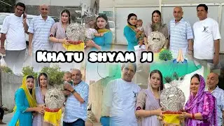Khatu shyam ji par chadaya chandi ka mukut 🙏🏻👑