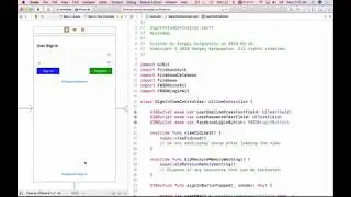Facebook Login with Firebase and Swift -5- Implement FBSDKLoginButtonDelegate