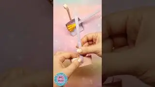 Easy DIY Cute Miniature Dustpan and Broom / Adorable Paper Craft Tutorial / How to make dustpan