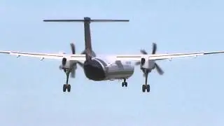 Brussel Airlines DHC-8-400Q Dash 8 - Landing @ Hannover Langenhagen HAJ/EDDV