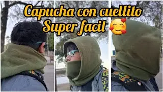 Cuellito  con capucha en polar super r&aacute;pido 🥰