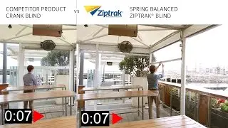 Why Ziptrak&reg; Spring Balanced? Crank vs Spring | Outdoor Blinds