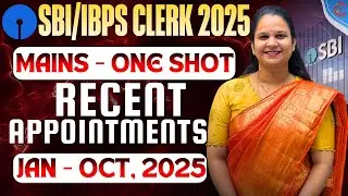 Static + Current Combo: Latest National Appointments for All Competitive Exams