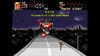 Contra: Hard Corps - R.A.V.E. [AI Cover 6: v1] \\ 80s Glam Metal