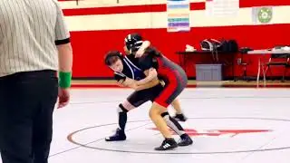 Willow Liles 1-14-25 Porter Ridge Middle School Wrestling (Wrestling) Match 1- Monroe, NC (11 yo)