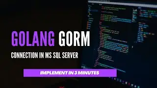Golang GORM Connection in MS SQL Server with table migration | PH