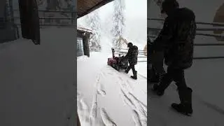 Throwing Snow machine Zao Japan