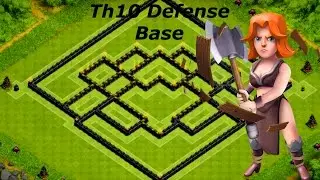 Clash of Clans | BEST TH10 TITAN DEFENSE/PUSHING BASE!
