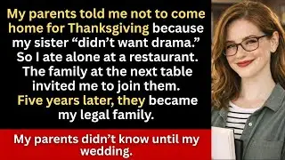 “My Parents Didn’t Want Me Home for Thanksgiving—They Learned the Truth at My Wedding”