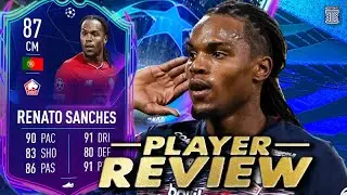 87 RTTF RENATO SANCHES PLAYER REVIEW! ROAD TO THE FINAL RENATO SANCHES - FIFA 22 ULTIMATE TEAM