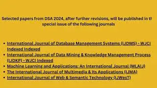 5th International Conference on Data Science and Applications (DSA 2024)
