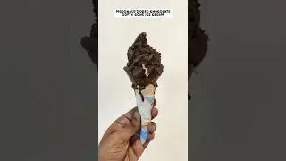 McDonald's Oreo Chocolate Softy Cone Icecream 🍦 #shorts #mcdonalds