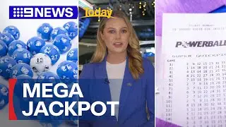 The biggest Powerball jackpot of 2025 up for grabs | 9 News Australia