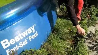 How to quickly empty a quick up pool