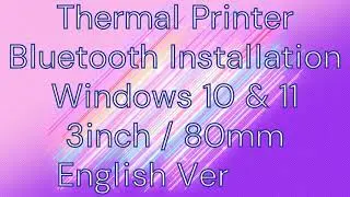 Thermal Printer Bluetooth Installation | Windows 10 & 11 | 3inch / 80mm | Pragati & Utkarsh |