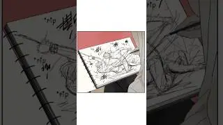 The scene🌝, Her Sketch 🌚🌚#shorts#manga#funny#schoollife#friends#blship#music#trending