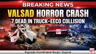 TRAGIC ROAD ACCIDENT IN VALSAD, GUJARAT: 7 DEAD AFTER TRUCK COLLIDES WITH EECO ON KAPRADA&ndash;KUMBHGHAT