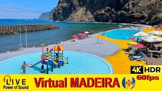 MADEIRA - Ponta Delgada 💢4K 60fps 🌈HDR 🎧Live Sounds #virtualmadeira