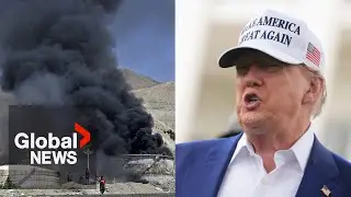 Trump claims Iran is 