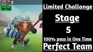 Lords mobile Barbarian limited Challenge stage 5|Barbarian stage 5|Barbaric journey stage 5