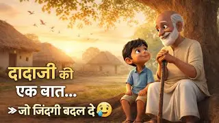 दादाजी की एक सीख जिसने लड़के की ज़िंदगी बदल दी 😭 | Heart Touching Village Story | #ai #trendingvideo