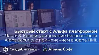 Быстрый старт с Альфа платформой. Часть 8. Конфигурирование безопасности Alpha Security.