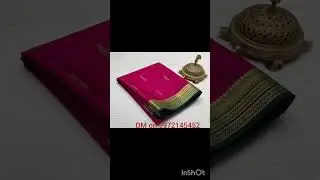 Mysore Pure buttas Brocade contrast Silk Sarees -26/silk Mark/120gm/12996 #9972145452 #mysoresilk 