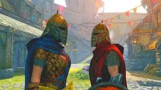 Реакция стражников на доспехи Братьев Бури. Skyrim Special Edition
