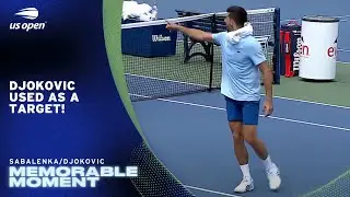 Sabalenka Uses Djokovic as a Target During Practice! | 2025 US Open