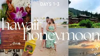 HAWAIIAN HONEYMOON VLOG 🌴✨ Travel Day, Sunrise Photoshoot, Dole Plantation, Byodo-In Temple & More!