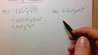 MPM1D Powers of Monomials
