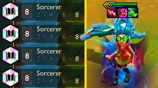 8 SORCERER ZOE 3 STAR IS BEYOND BROKEN ⭐⭐⭐ TFT SET 13