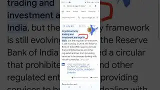 Bitcoin is legal in india? solution #crypto #bitcoin #cryptocurrency #cryptonews