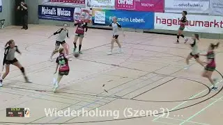 Handballregeln: Abstoppen aus schnellem Lauf schritteverd&auml;chtig (3.Szene)