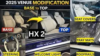 2025 Hyundai Venue Facelift Modification ✅ Venue 2025 Genuine Accessories ✅ Hyundai Venue HX2 Modify