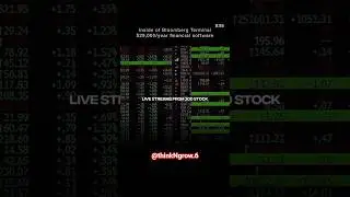 A look inside the Bloomberg Terminal -the $29,000/year software #stockmarketinvesting #finance&money