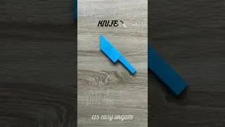 HOW TO MAKE PAPER ORIGAMI KNIFE | KNIFE EASY TUTORIAL | KNIFE INSTRUCTIONS STEP BY STEP | PAPERCRAFT