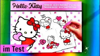 HELLO KITTY Bastelbuch zum prickeln | Bastelset f&uuml;r Kleinkinder im Test | Basteln mit Kindern