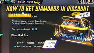Less Diamonds More Discount Event Free Fire | Free Fire New Less Diamonds More Discount Event