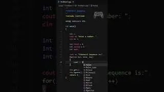 Fibonacci Series || in C++ Language #fibonacci  #maths  #shorts  #nature  #patterns  #goldenratio