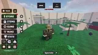 Playing a Roblox knockoff of cod