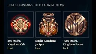 30 Mecha Kingdoms Orbs + 6 Jackpots & INSANE Rerolls | League of Legends