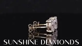 Natural Diamond Round-Cut Stud Earrings | Shop Sunshine Diamonds