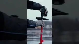 Ice drill REXTOR STORM LONG - easy to drill thru the thickest ice ✅ #salmo #fishing #estonia