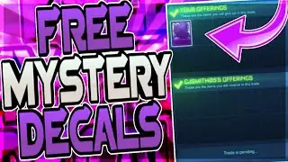 GIVING PEOPLE FREE MYSTERY DECALS ON ROCKET LEAGUE!!