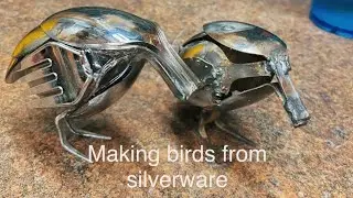 Bunky Tries making birds from silverware